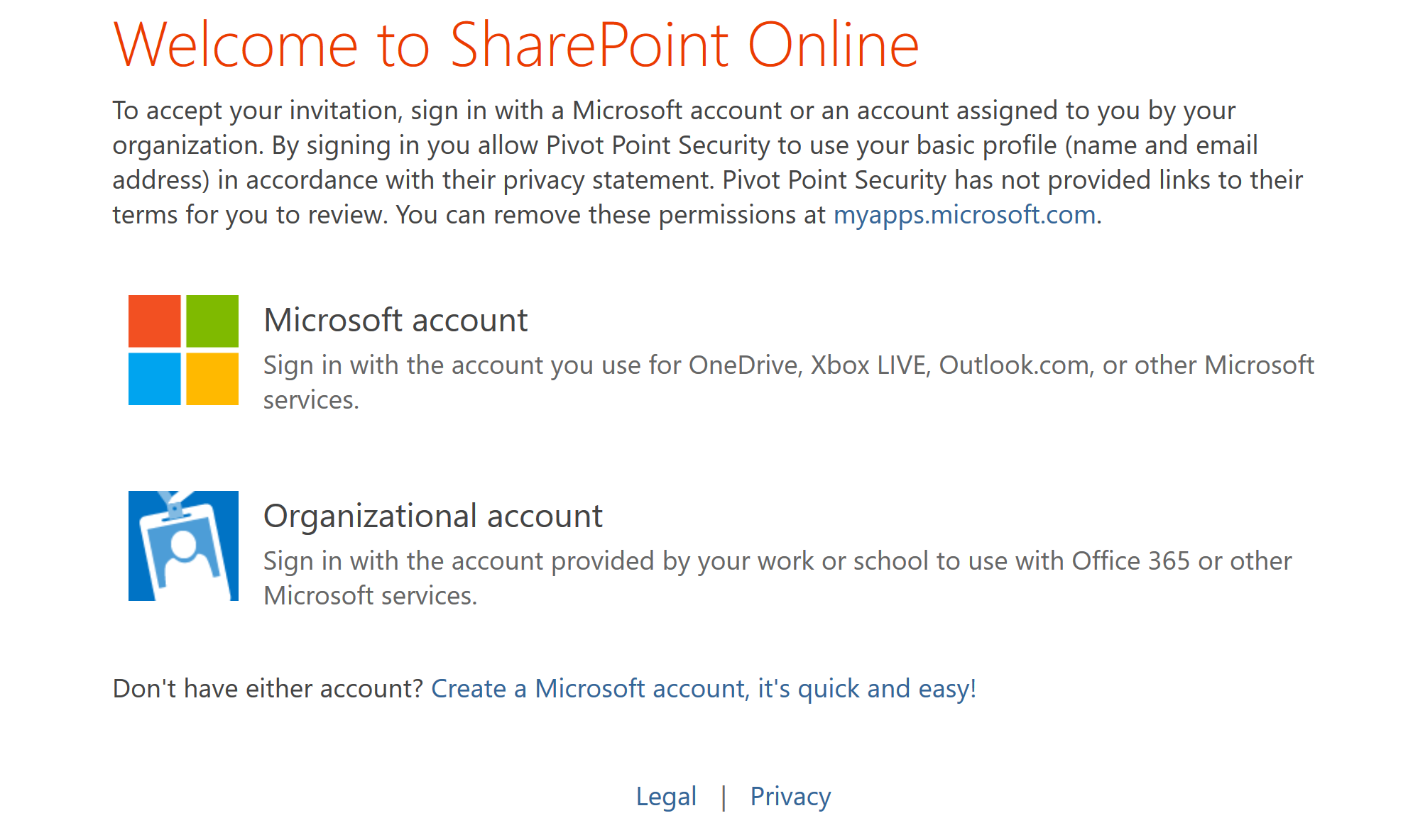 SharePoint Login Instructions Pivot Point Security