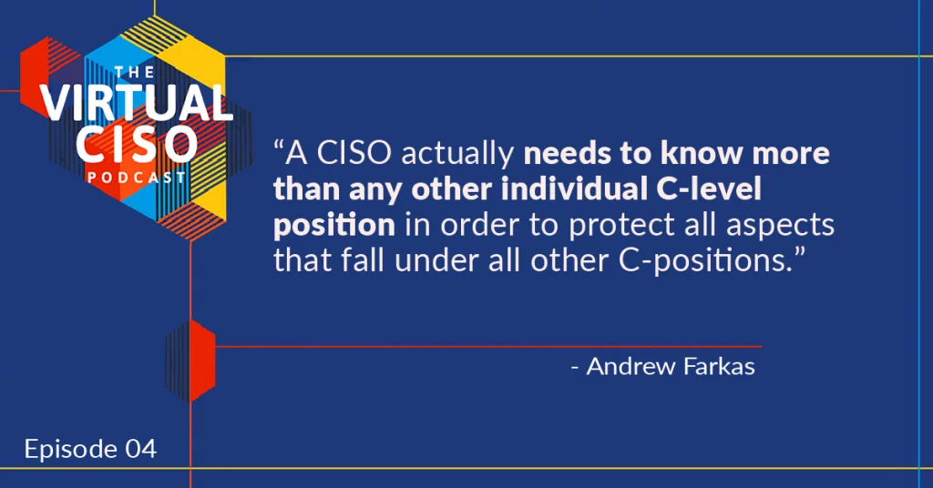 a poster for the virtual ciso podcast episode 4