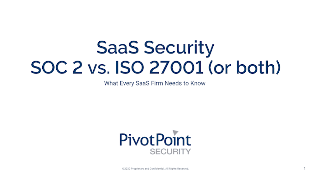 SOC 2 vs ISO 27001