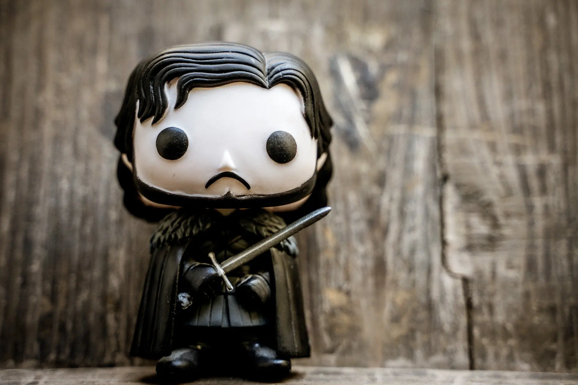 a funko pop of jon snow from game of thrones