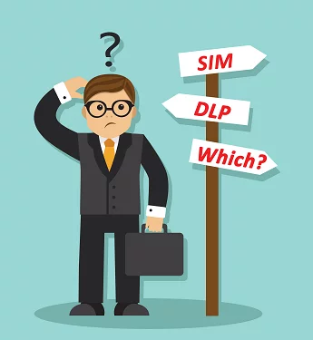 a man standing in front of a sign that says sim dlp which