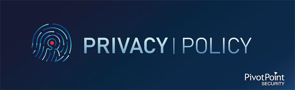 a blue background with the words privacy policy on it