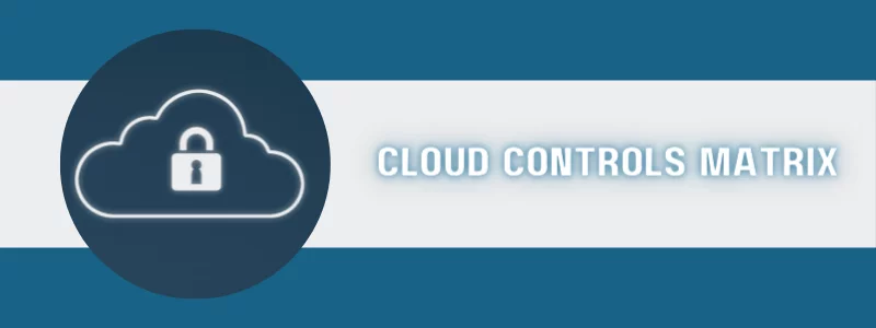 blue and white banner that says cloud controls matrix