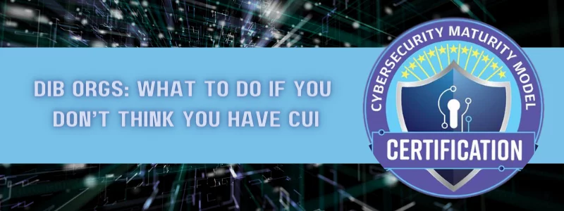 a logo for the cybersecurity maturity model certification