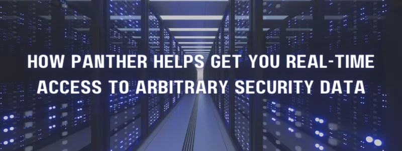 panther helps get real time access to arbitrary security data