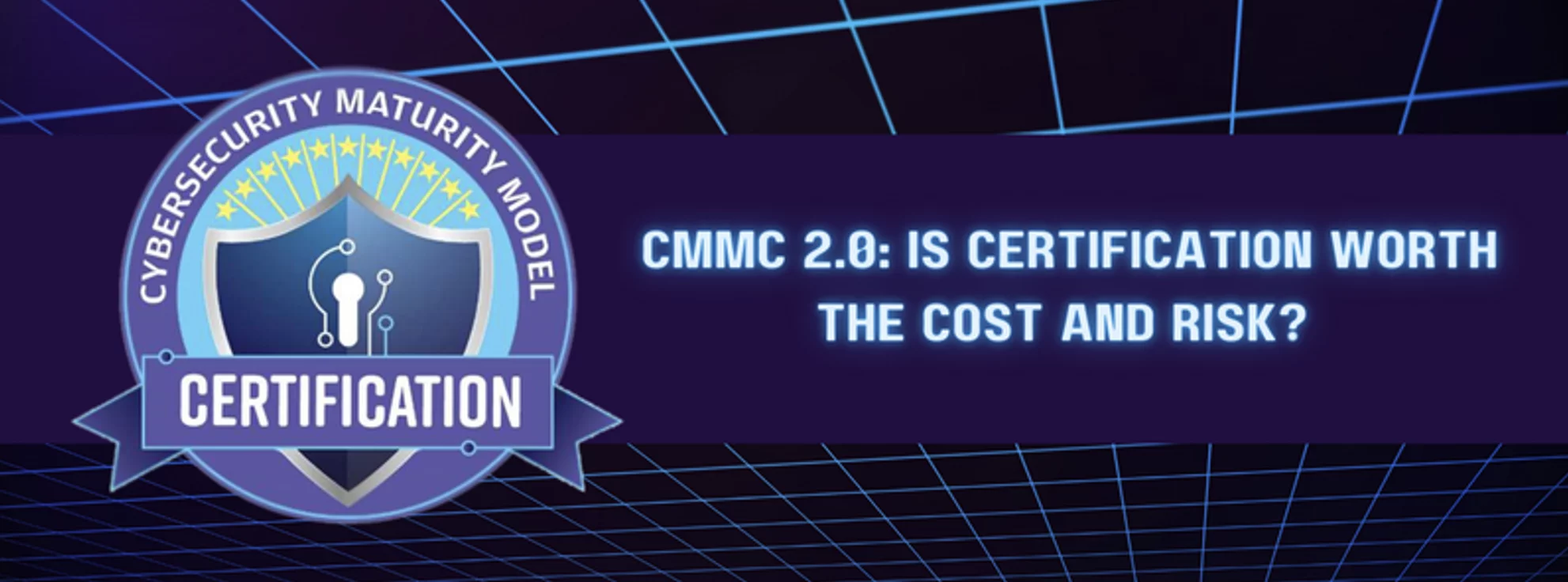 a logo for cybersecurity maturity model certification