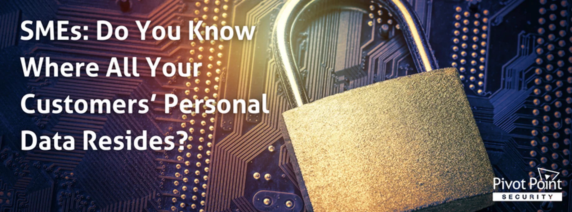 the question 'SEMs: do you know where all your customers' personal data resides?' featured next to a lock