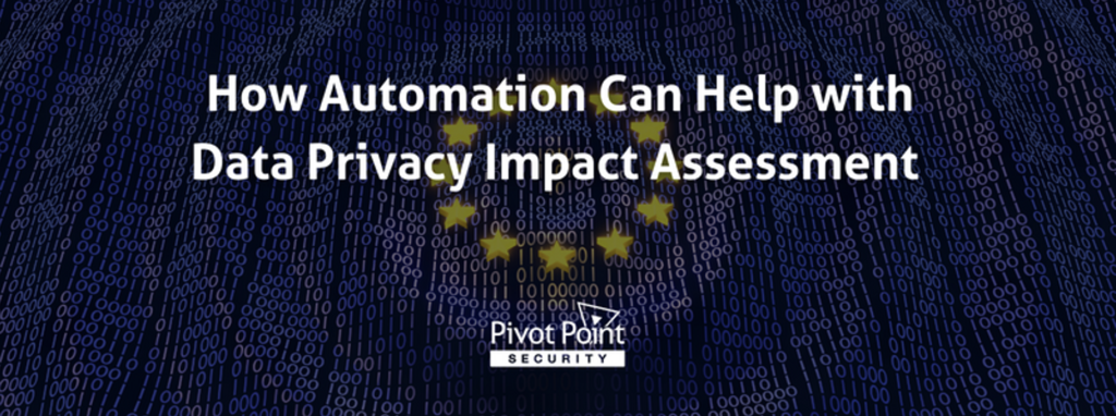 a poster that says how automation can help with data privacy impact assessment