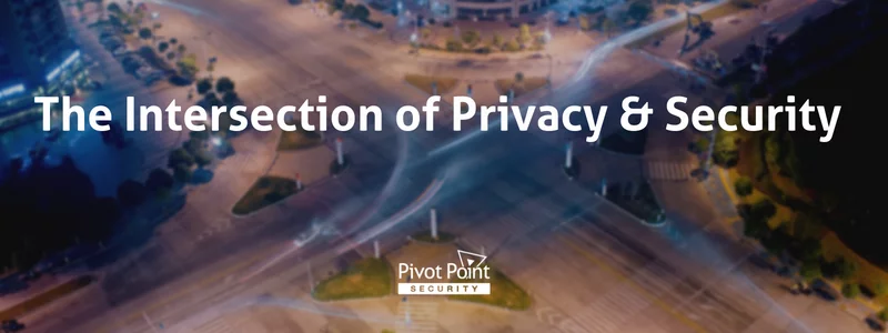 an ad for pivot point security shows an intersection at night