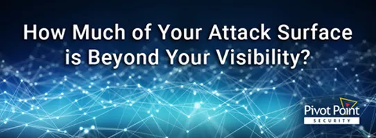 graphic for pivot point security asks how much of your attack surface is beyond your visibility