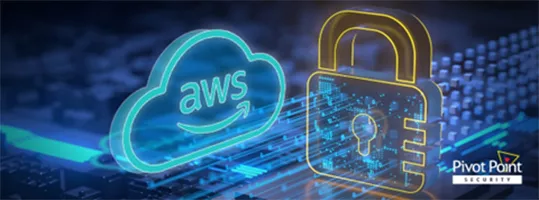 a cloud with aws written on it next to a padlock