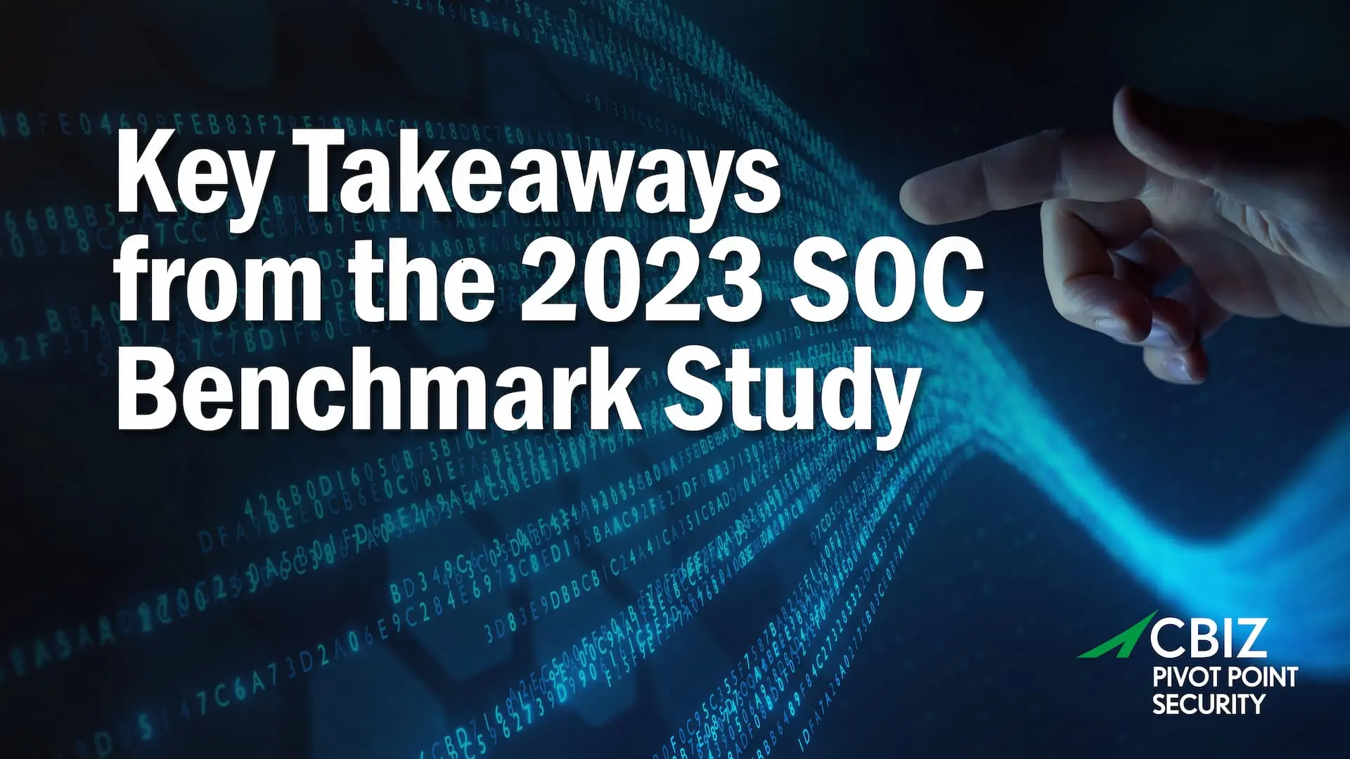 a poster for key takeaways from the 2023 soc benchmark study
