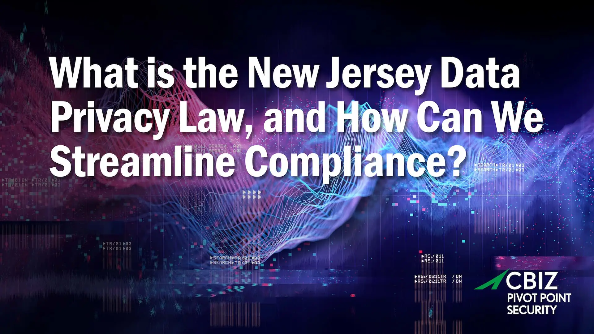 poster that says what is the new jersey data privacy law and how can we streamline compliance