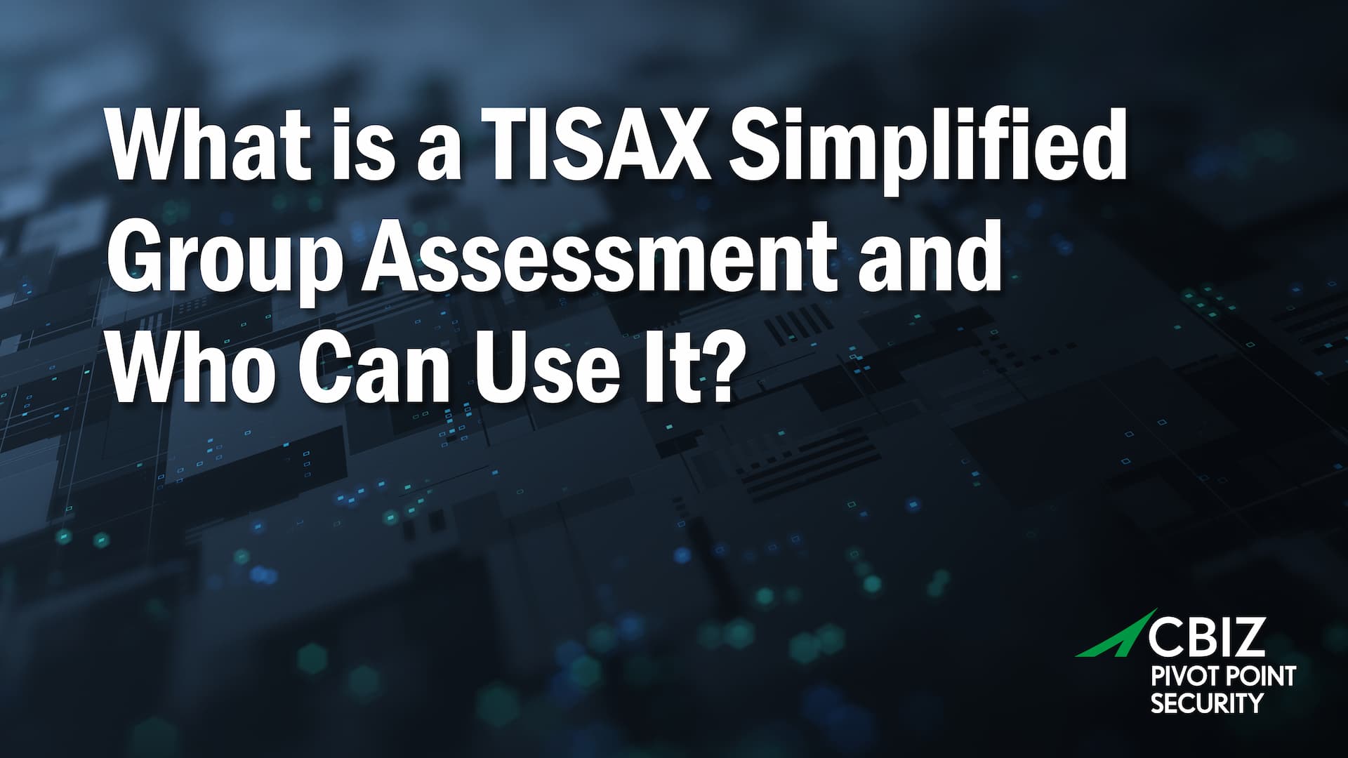 what is a tisax simplified group assessment and who can use it