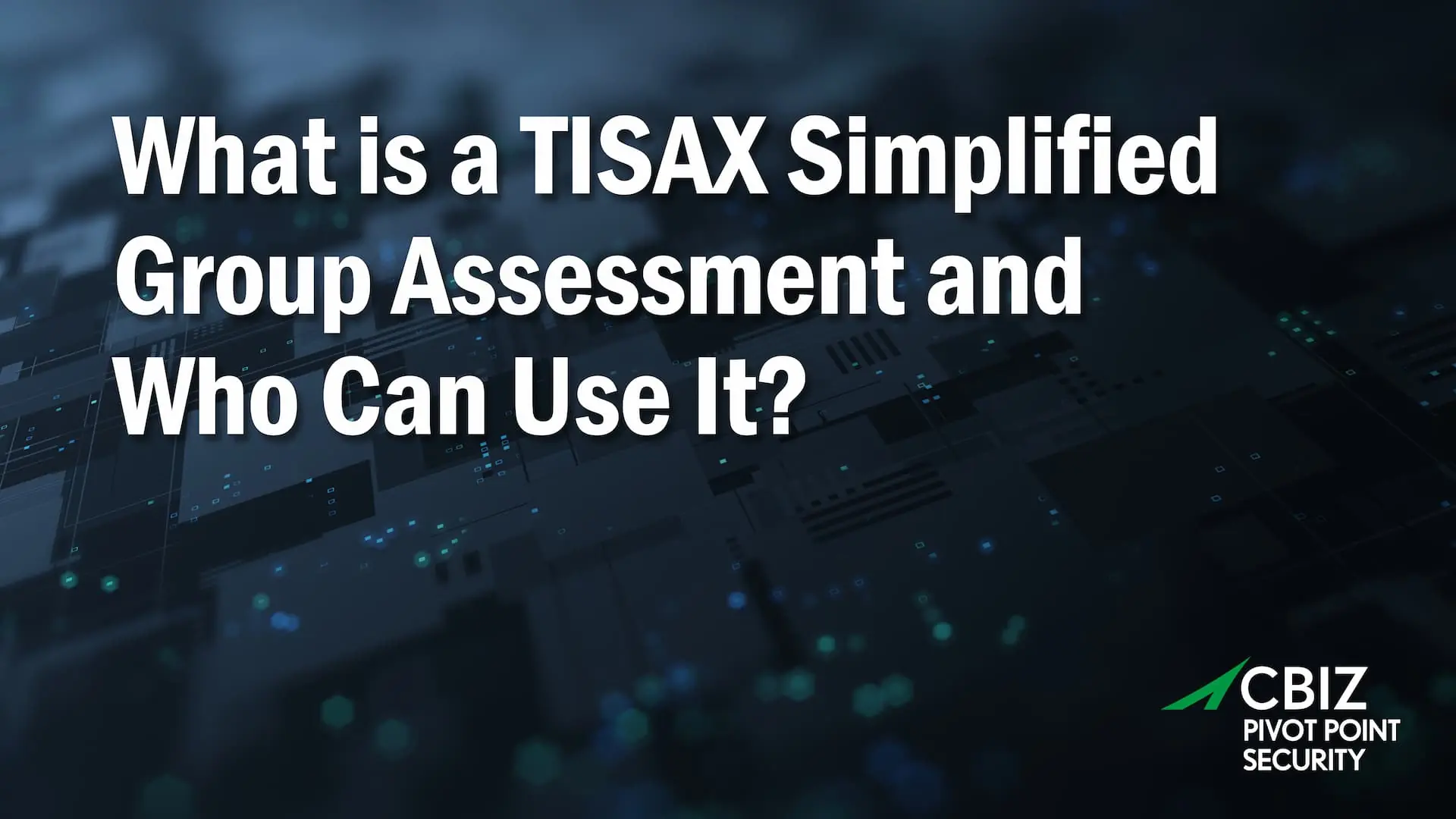 what is a tisax simplified group assessment and who can use it
