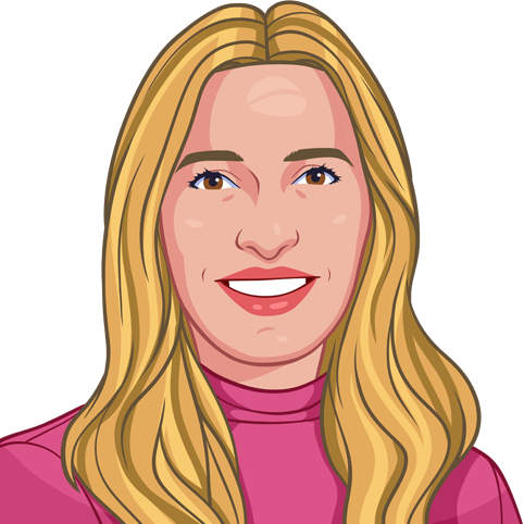 a cartoon drawing of a woman with long blonde hair