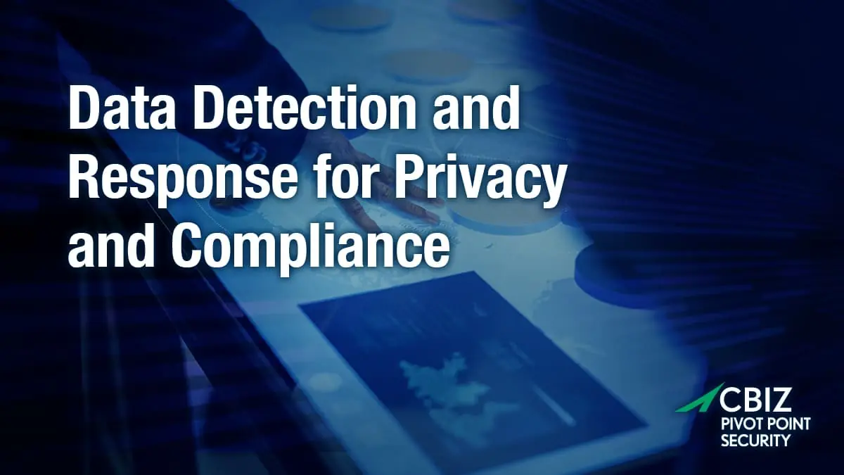 a poster for data detection and response for privacy and compliance