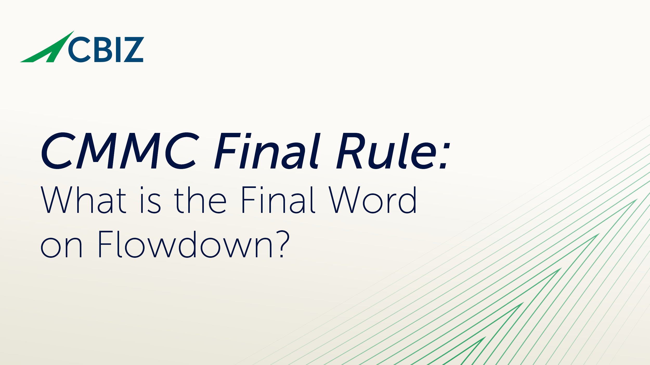 PPS Blog Banners Blog CMMC What is the Final Rule on Flowdown