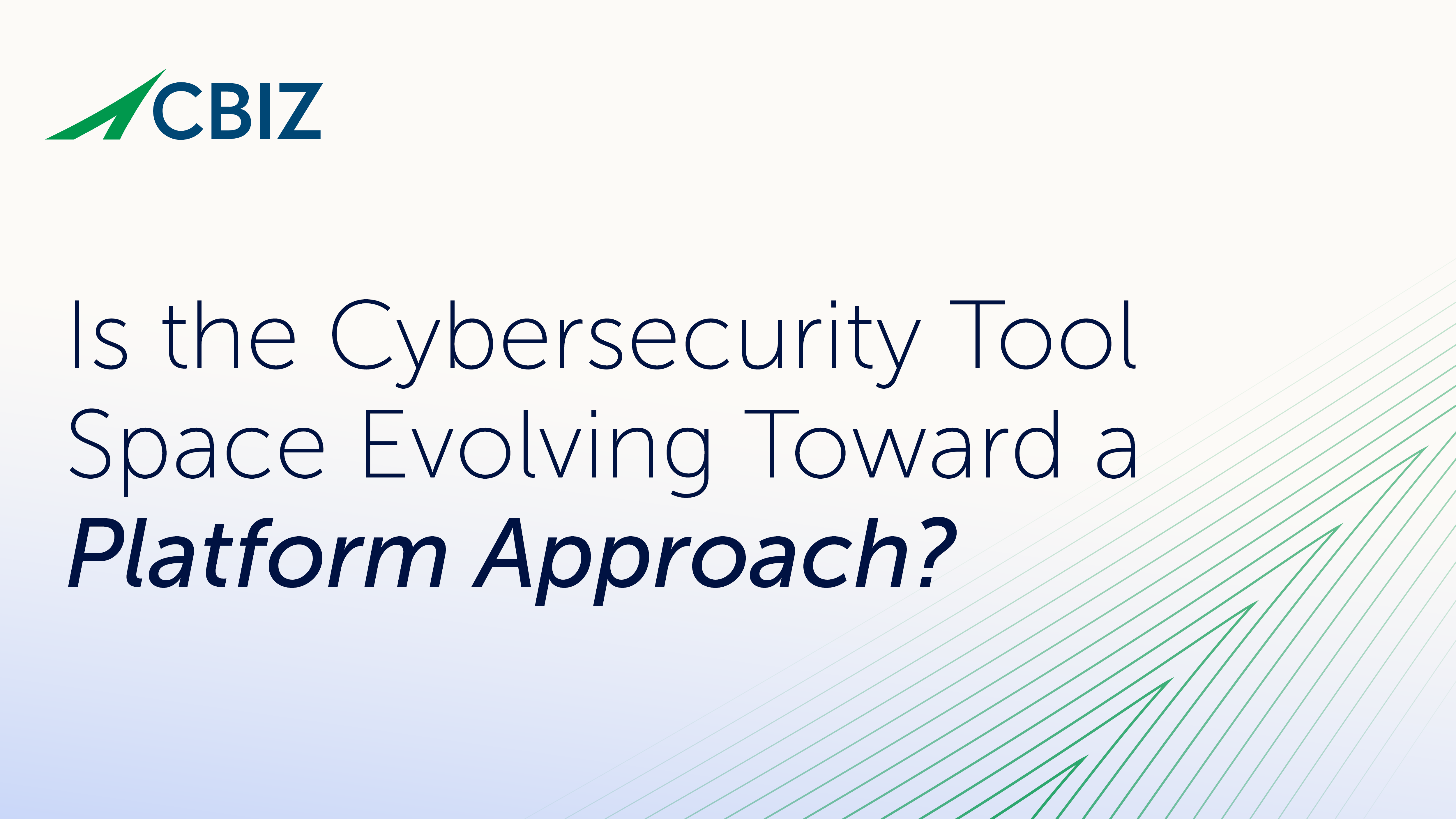 Toward a Platform Approach